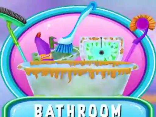 Jwèt Bathroom Clean Up sou entènèt
