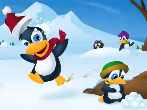 Jwèt Cute Penguin Slide sou entènèt