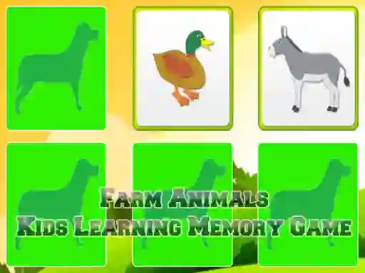 Jwèt Farm Animals Kids Learning  Memory sou entènèt