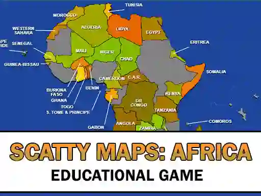 Jwèt Scatty Maps Africa sou entènèt