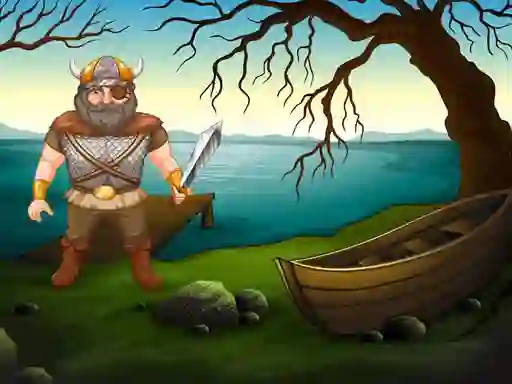 Jwèt Viking Warrior Battle: Puzzle sou entènèt