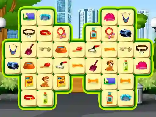 Jwèt Pet Care Mahjong sou entènèt