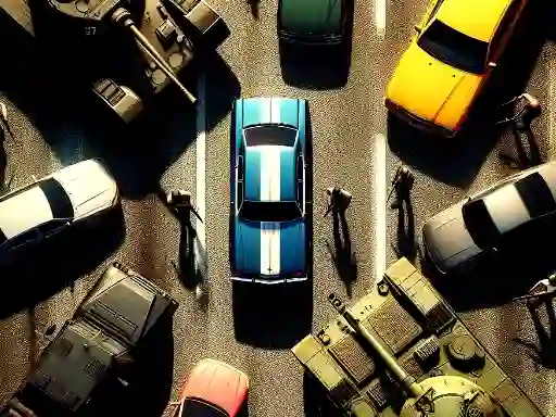 Jwèt GTA Car Rush sou entènèt