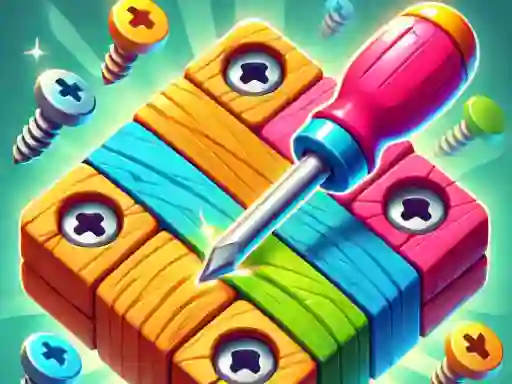 Jwèt Unscrew Wood Puzzle sou entènèt