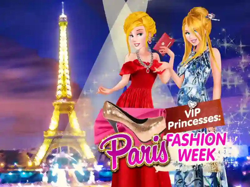 Jwèt VIP Princesses: Paris Fashion Week sou entènèt
