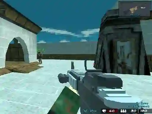 Jwèt Blocky Shooting Arena 3d Pixel Combat sou entènèt