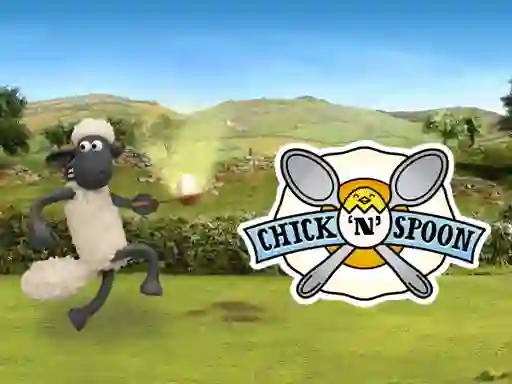 Jwèt Shaun The Sheep: Chick N Spoon sou entènèt