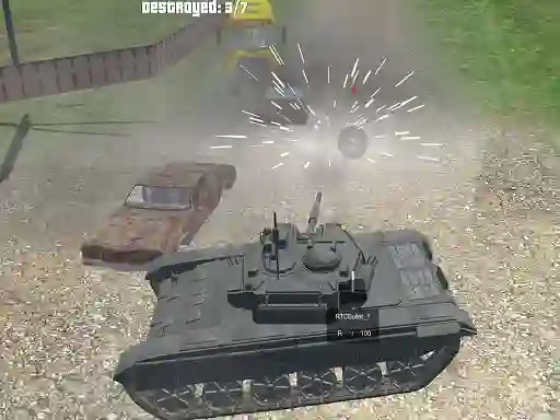 Jwèt Tank Shooting Simulator sou entènèt