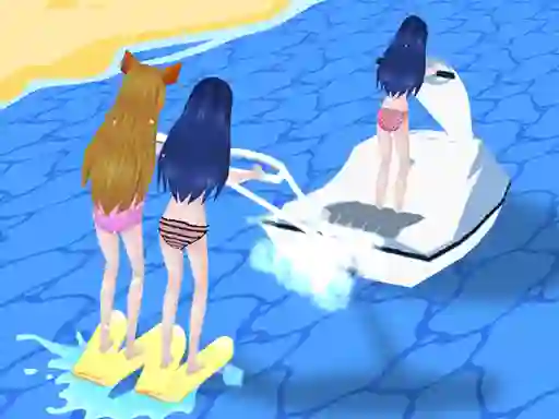 Jwèt Girl Surfer 3D sou entènèt
