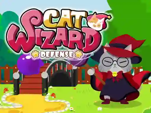 Jwèt Cat Wizard Defense sou entènèt