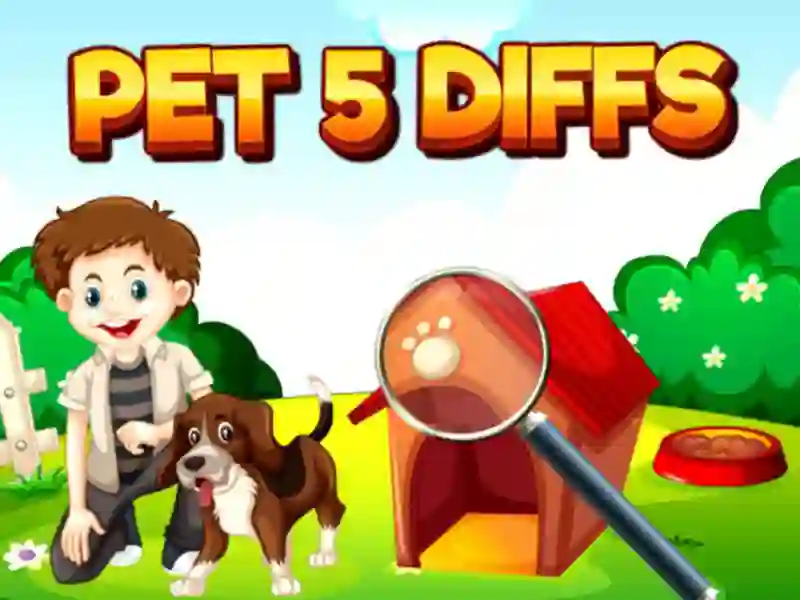 Jwèt Pet 5 Diffs sou entènèt
