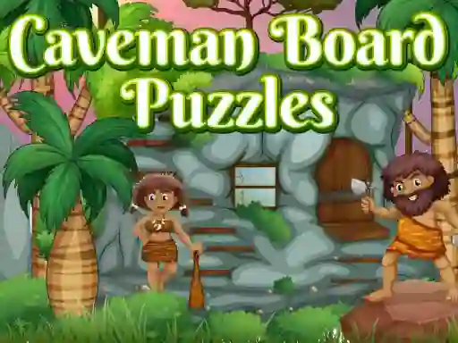 Jwèt Caveman Board Puzzles sou entènèt