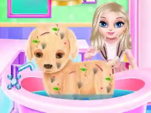 Jwèt Baby Elsa Puppy Surgery sou entènèt