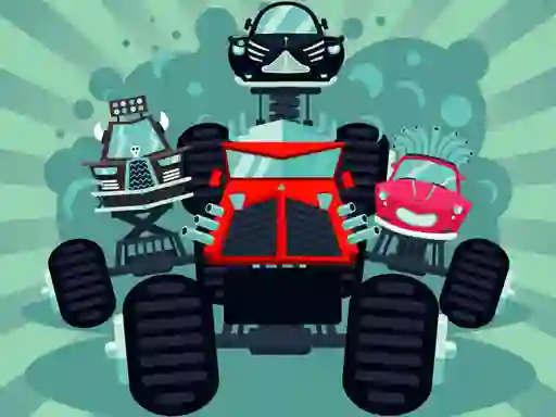 Jwèt Crazy Monster Trucks Memory sou entènèt