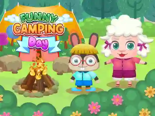 Jwèt Funny Camping Day sou entènèt