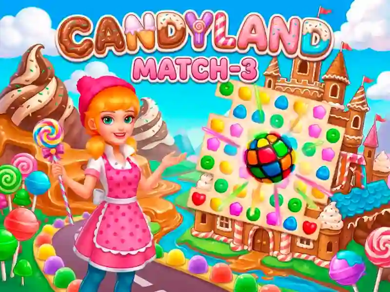 Jwèt Candyland: Match-3 sou entènèt