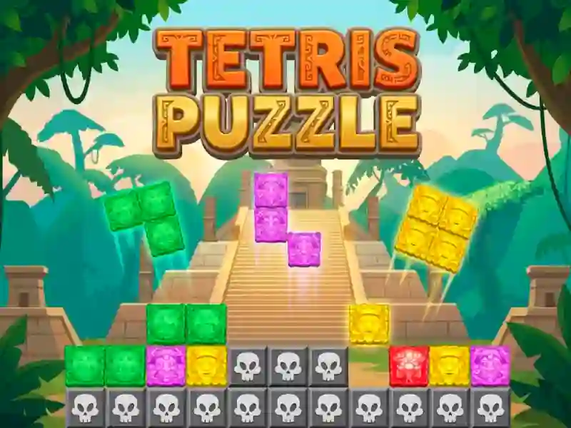 Jwèt Tetris Puzzle sou entènèt