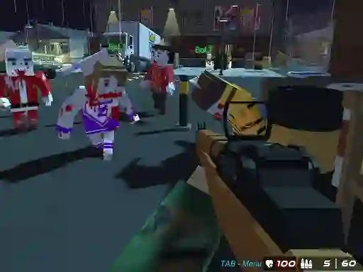 Jwèt GunGame 24 Pixel sou entènèt