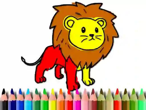 Jwèt Back To School: Lion Coloring Book sou entènèt