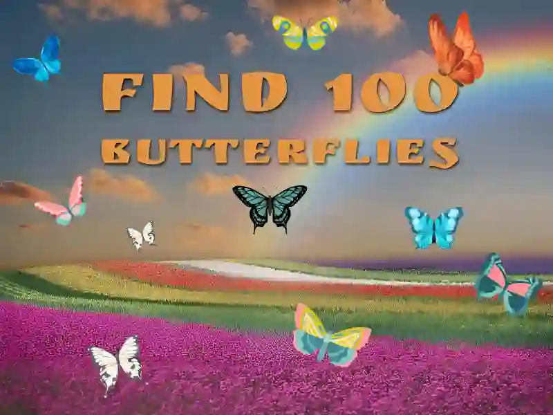 Jwèt Find 100 butterflies sou entènèt