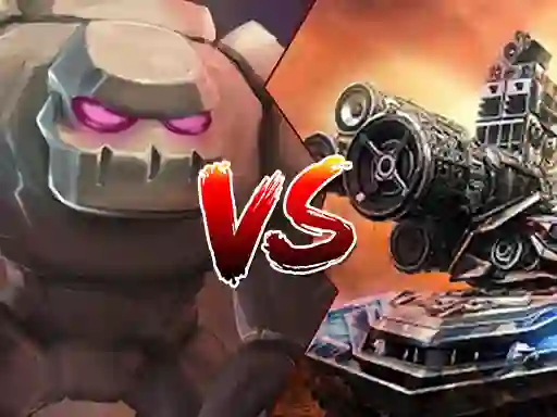 Jwèt Tank vs Golems sou entènèt