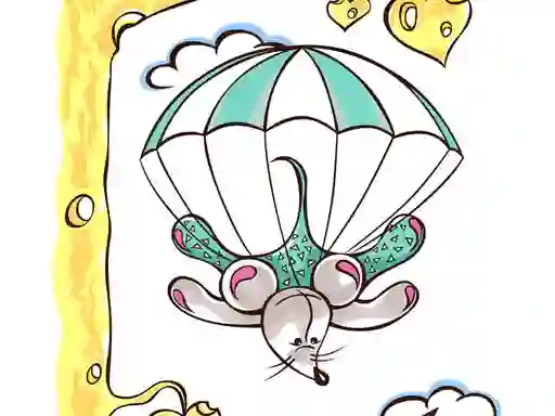 Jwèt Cute Animals Sky Fall sou entènèt