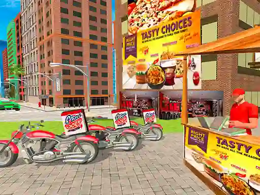 Jwèt Pizza Delivery Boy Simulation sou entènèt