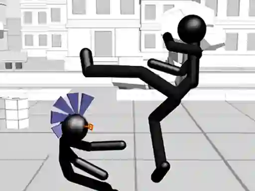 Jwèt Stickman Fighting 3d sou entènèt