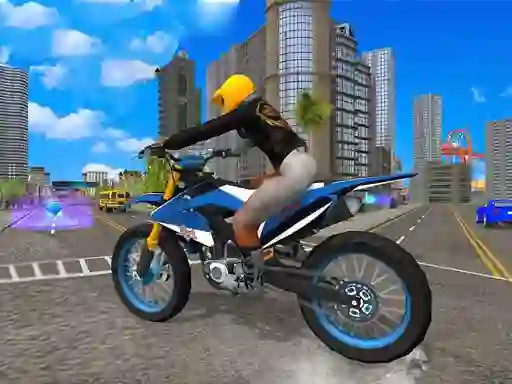 Jwèt City Bike Stunt Racing sou entènèt