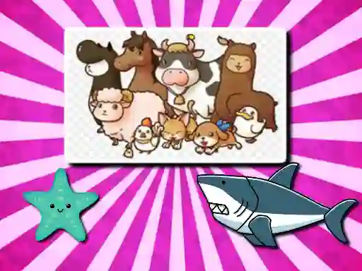 Jwèt Animal Puzzle sou entènèt
