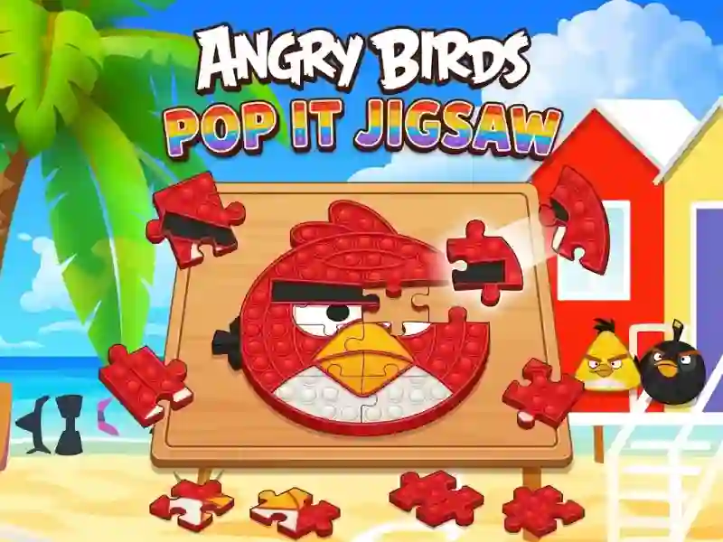 Jwèt Angry Birds Pop It Jigsaw sou entènèt