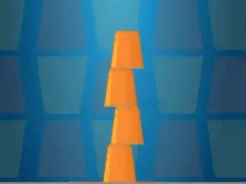Jwèt Cups Tower Builder sou entènèt