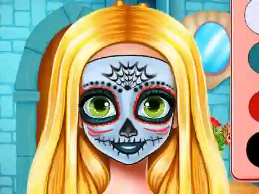 Jwèt Sister's Halloween Face Paint sou entènèt