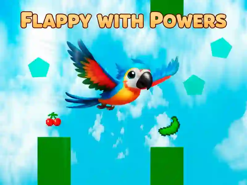Jwèt Flappy with Powers sou entènèt