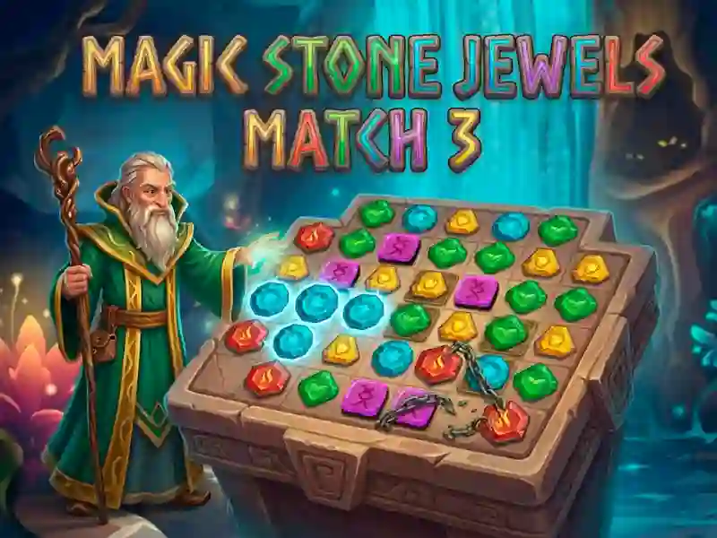 Jwèt Magic Stone Jewels Match 3 sou entènèt