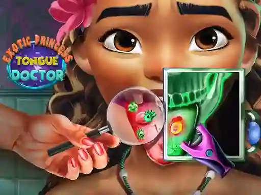 Jwèt Exotic Princess Tongue Doctor sou entènèt