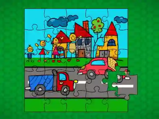 Jwèt Stick Family Fun Time Jigsaw sou entènèt