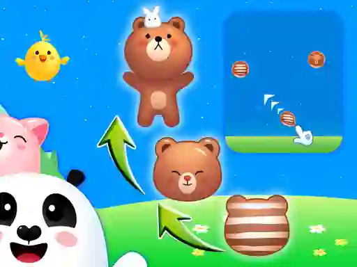 Jwèt Animal Merge: Bubble Shooter sou entènèt