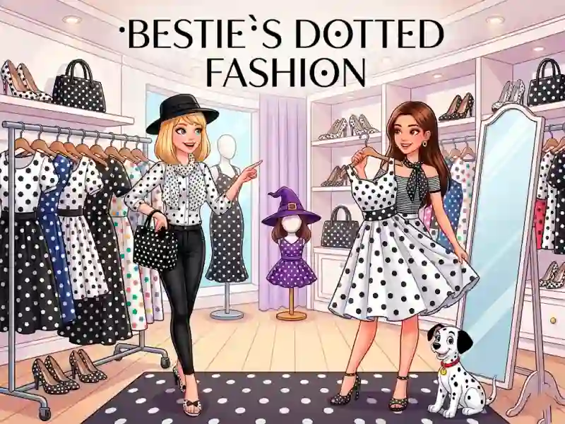 Jwèt Bestie`s Dotted Fashion sou entènèt