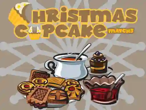 Jwèt Christmas Cupcake Match 3 sou entènèt