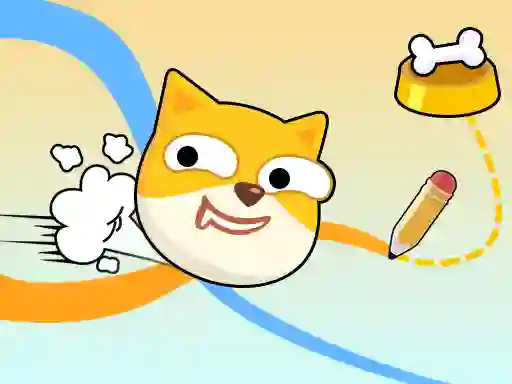 Jwèt Doge Rush Draw Home Puzzle sou entènèt