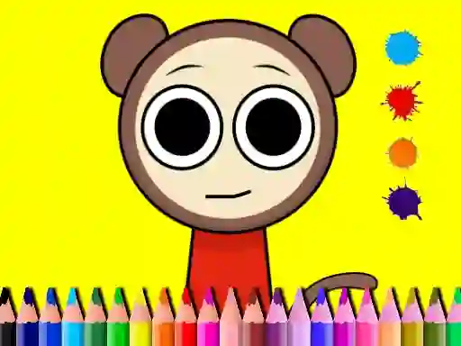 Jwèt Sprunki Valentine Coloring book sou entènèt