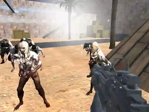 Jwèt Combat Strike Zombie Survival Multiplayer sou entènèt