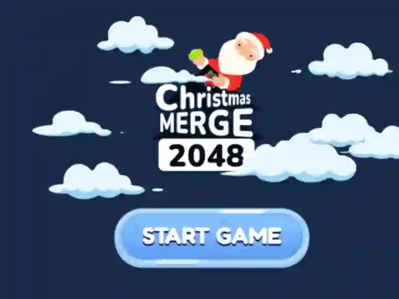 Jwèt Christmas Merge 2048 sou entènèt
