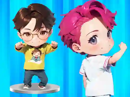 Jwèt BTS Chibi Claw Machine sou entènèt
