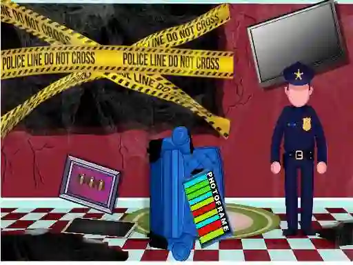 Jwèt Crime House Escape sou entènèt