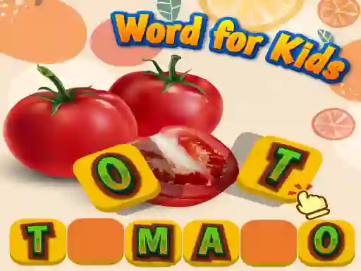 Jwèt Fruits and Vegetables Word for Kids sou entènèt