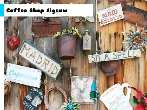 Jwèt Coffee Shop Jigsaw sou entènèt
