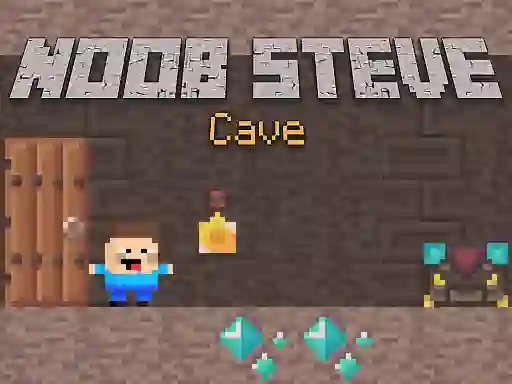 Jwèt Noob Steve Cave sou entènèt