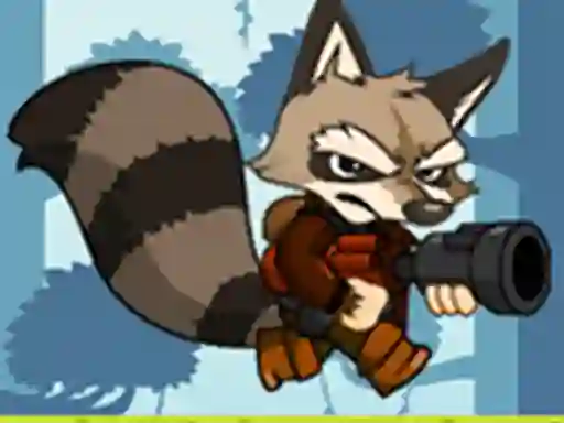 Jwèt Raccoon adventure game sou entènèt